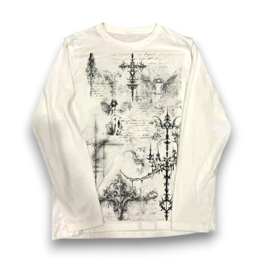 Y2K Cybersigilism Long Sleeve Top
